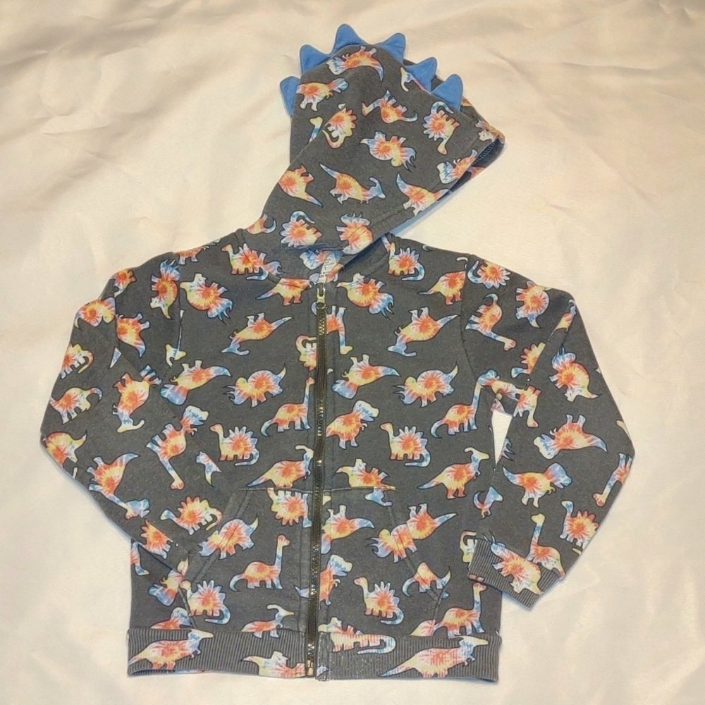 Boys Tie-dye Dinosaur Jacket NWOT
